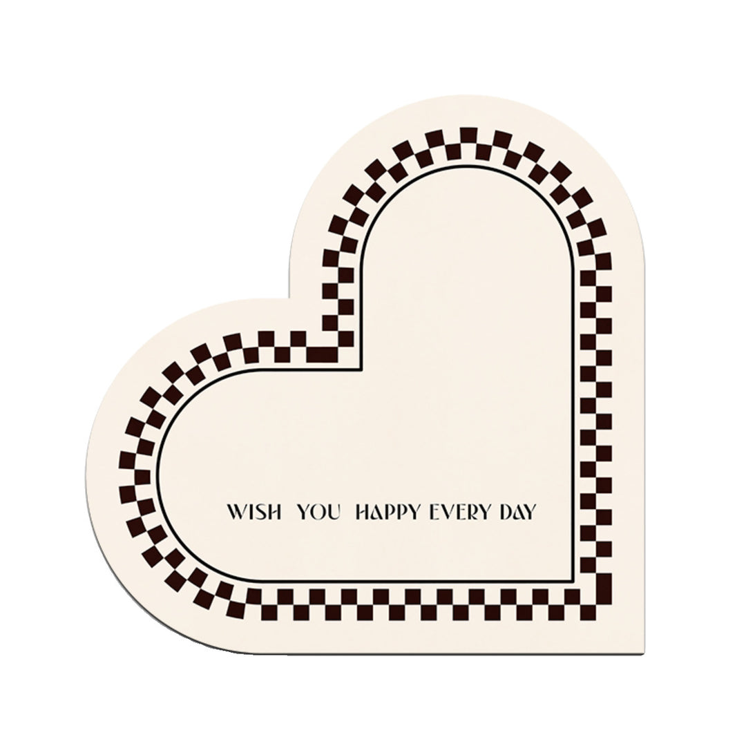 Heart-Shaped Decorative Mat