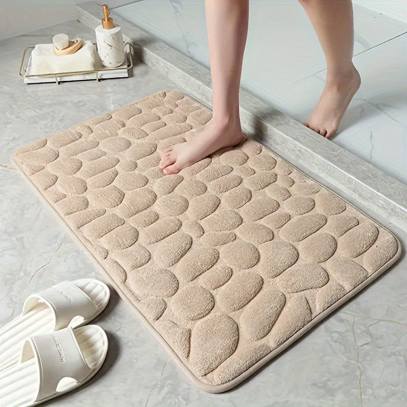 Plush Textured Bath Mat