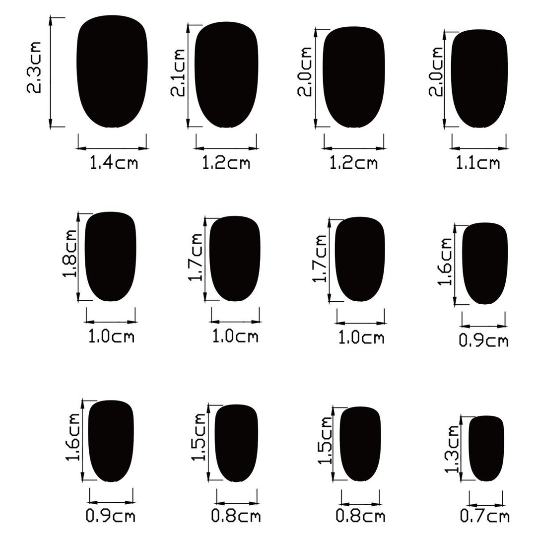 Women's nan patriotic star and floral press-on nail kit with mixed shapes and glossy finish Kalsten