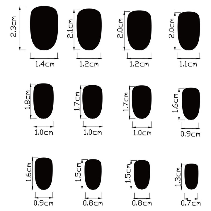 Women's nan patriotic star and floral press-on nail kit with mixed shapes and glossy finish Kalsten