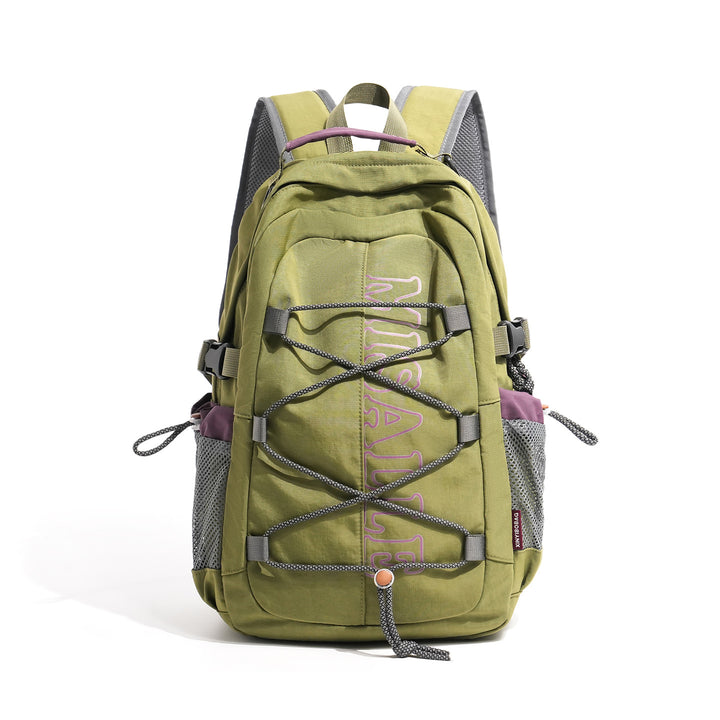 Unisex spacious leisure and travel backpack with padded laptop compartment and elastic front bungee Kalsten