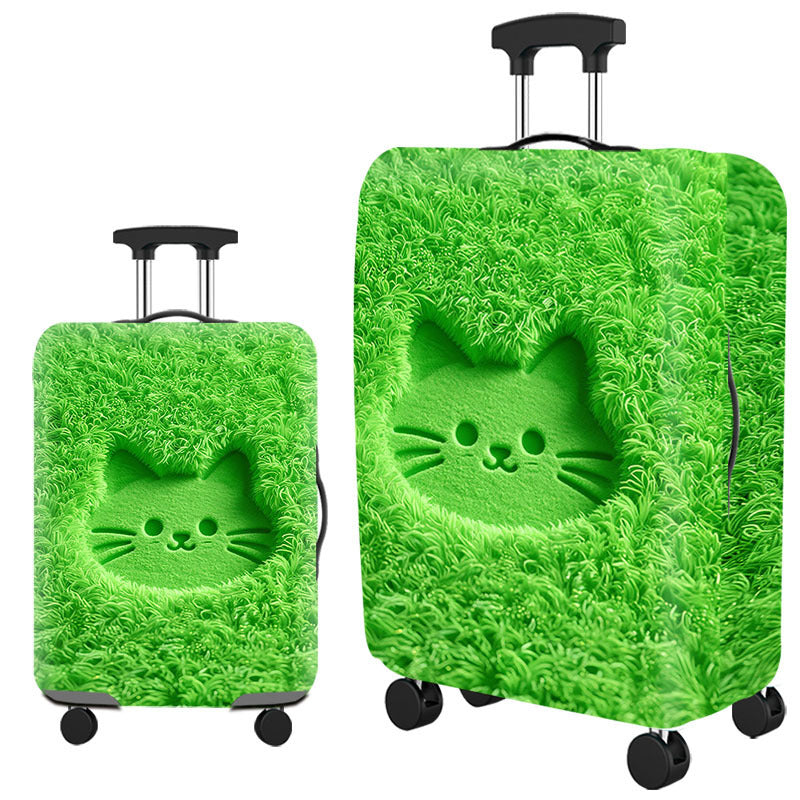 Unisex hard shell suitcase with a playful cat design Kalsten