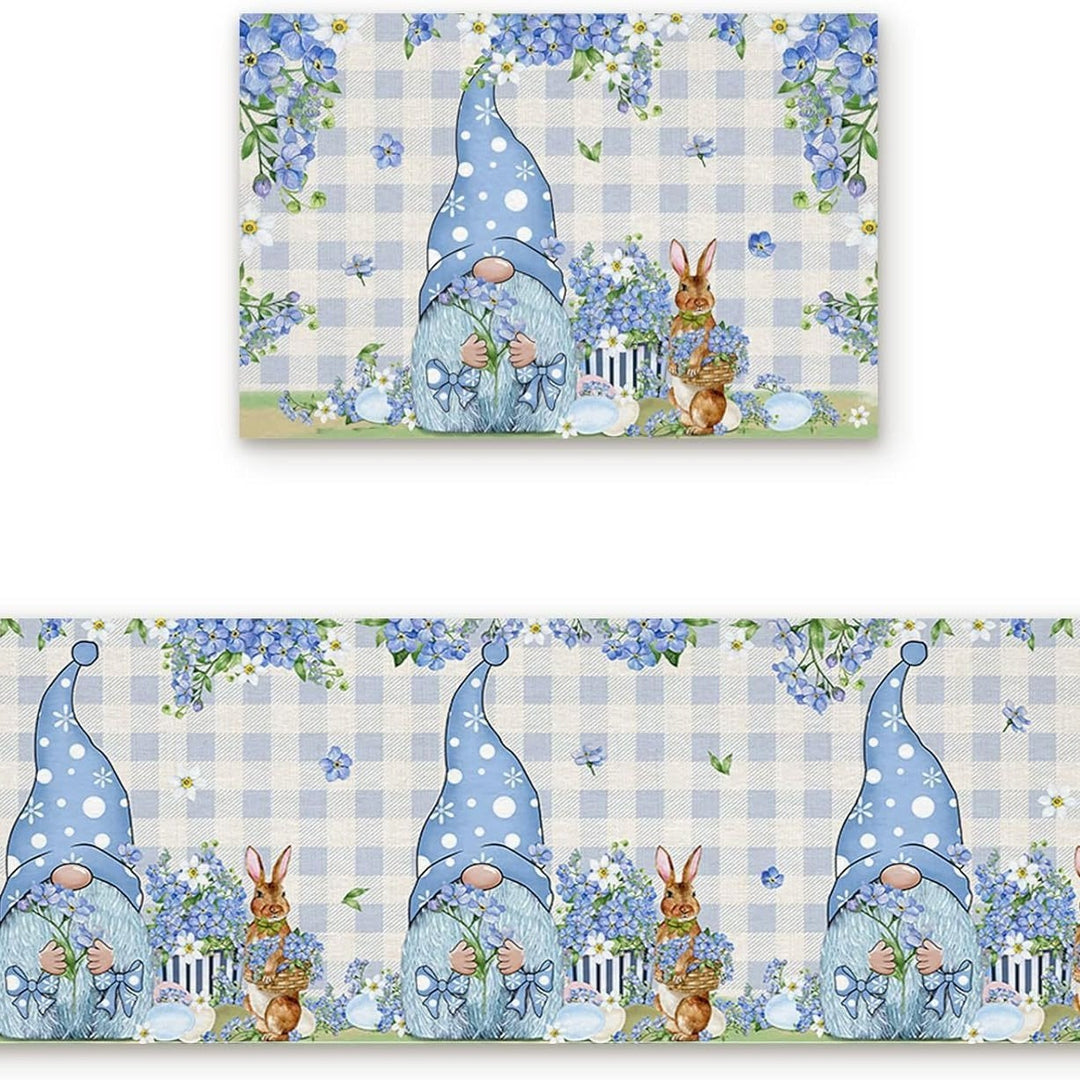 Decorative Bunny Print Runner Mat Kalsten