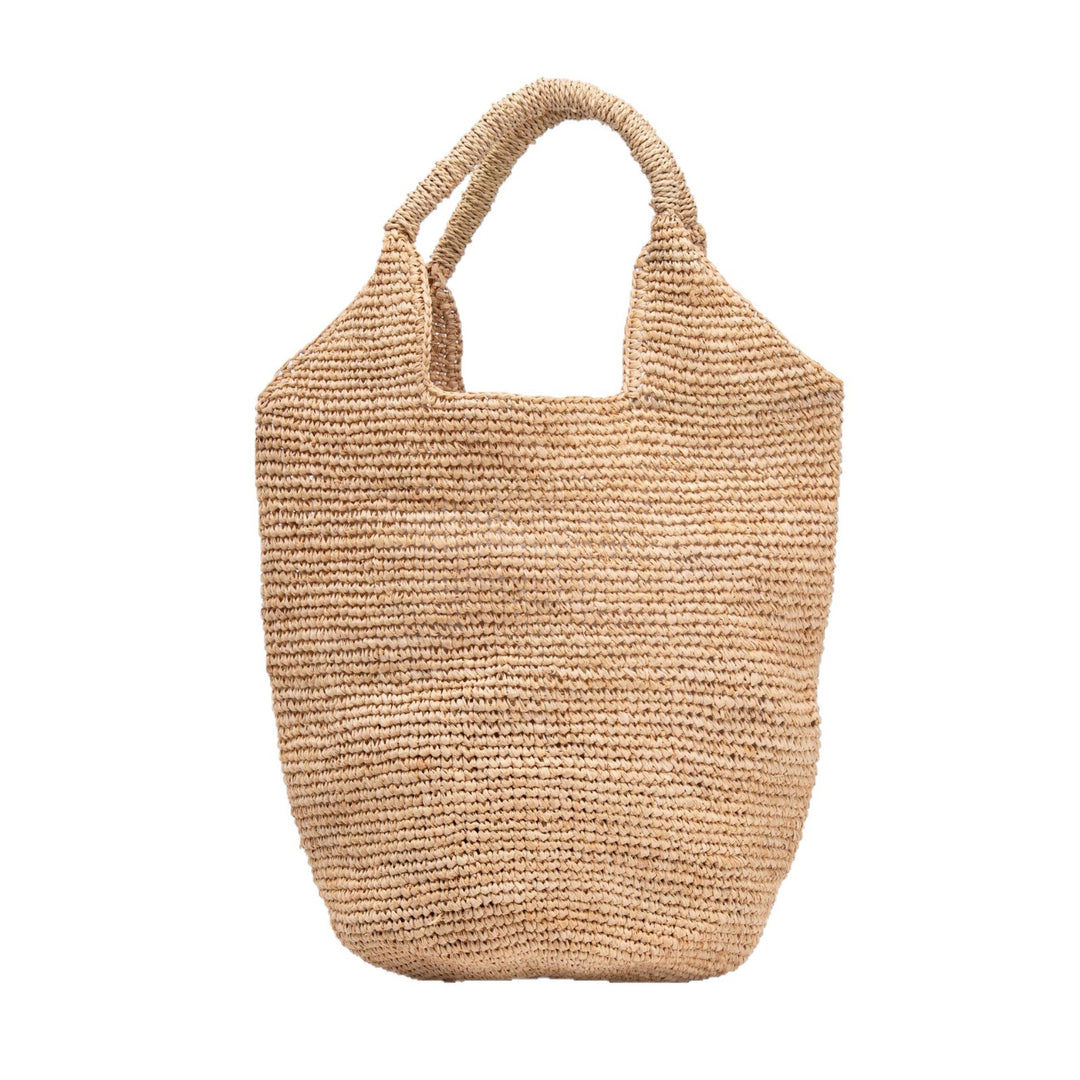 Beach bag made of natural raffia with practical handles Kalsten
