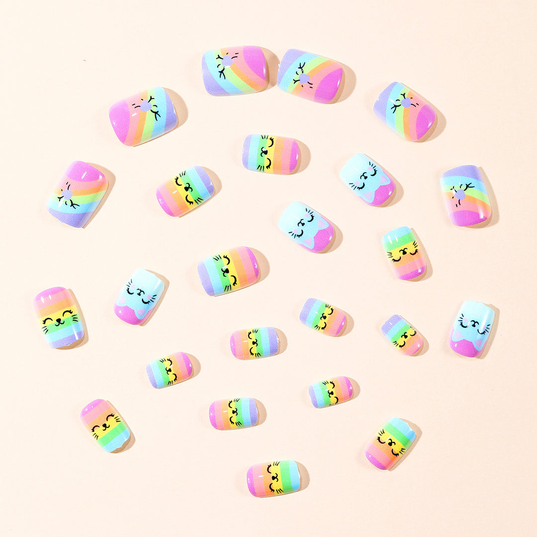 Playful Cat-Themed Nail Art Set Kalsten