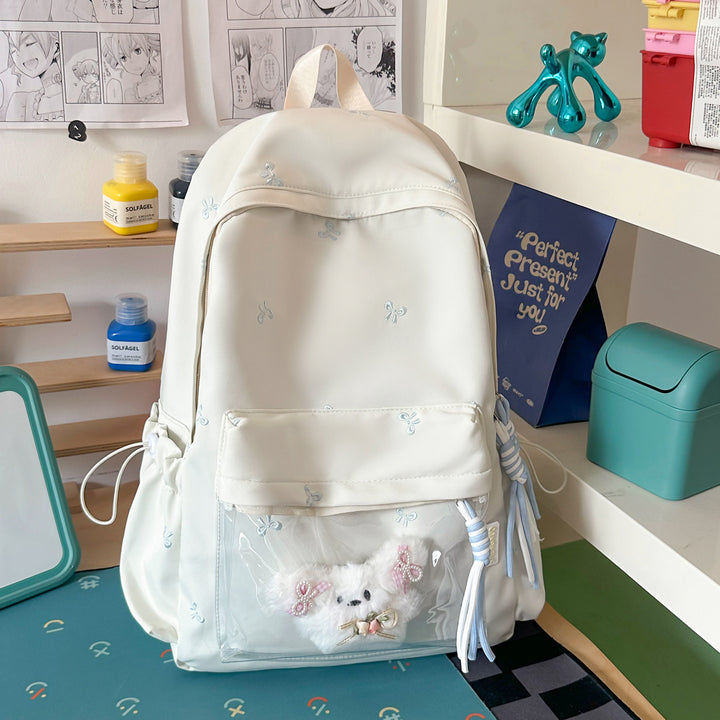 Cute Transparent Pocket Backpack