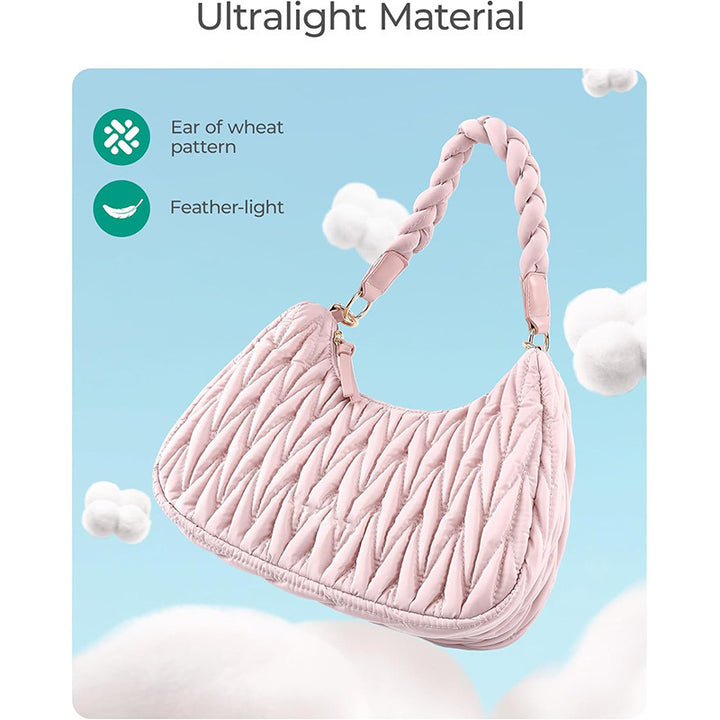 Fashionable shoulder bag with braided shoulder strap Kalsten