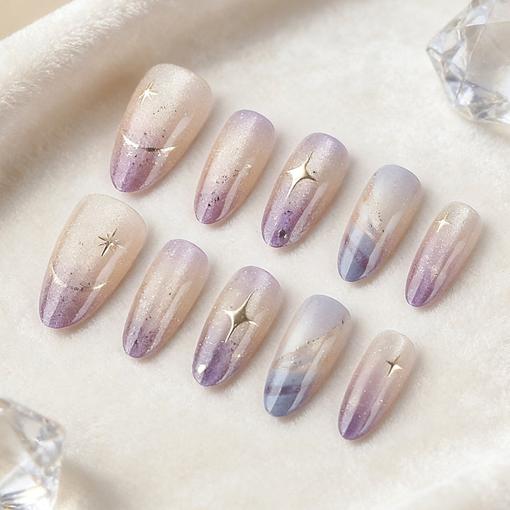 Gradient Glitter Press-On Nails Kalsten