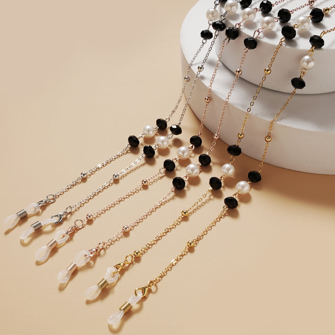 Elegant Pearl and Gemstone Eyewear Chain Kalsten