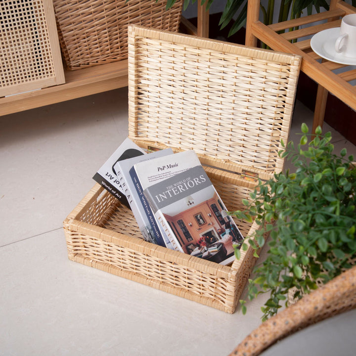 Elegant Handwoven Storage Box Kalsten