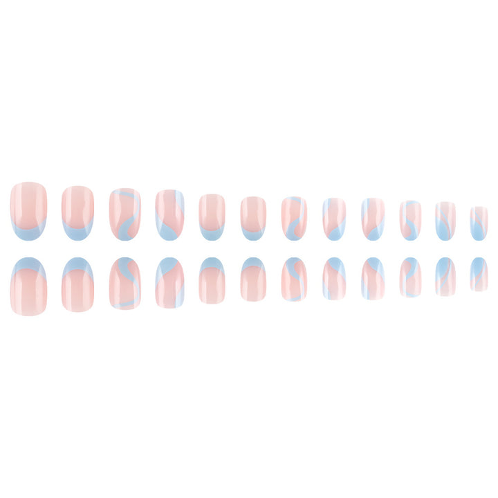 Artistic French Tip Nail Design Kalsten