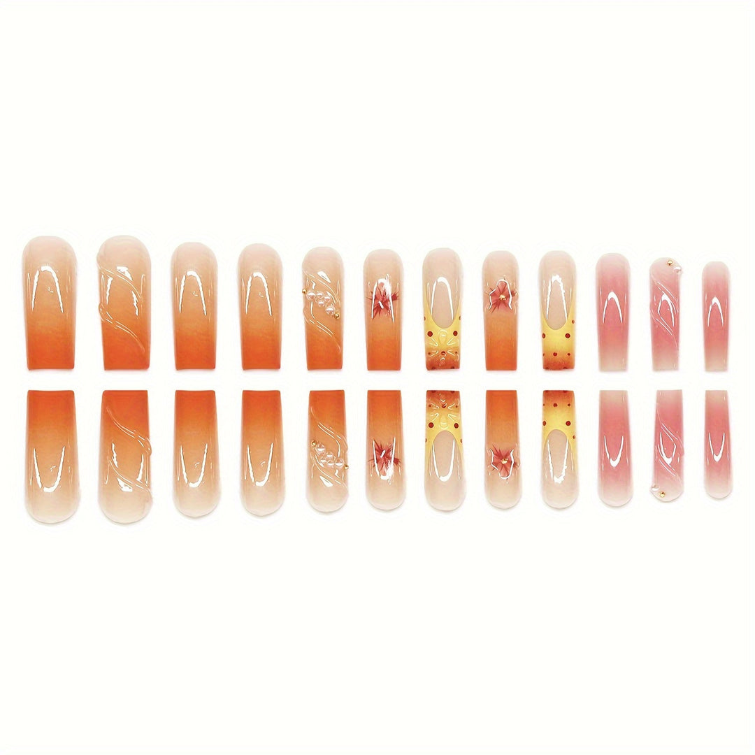 Decorative Press-On Nail Set Kalsten