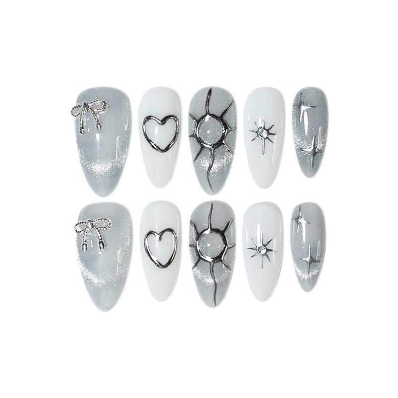 Glittering Decorative Press-On Nail Set Kalsten