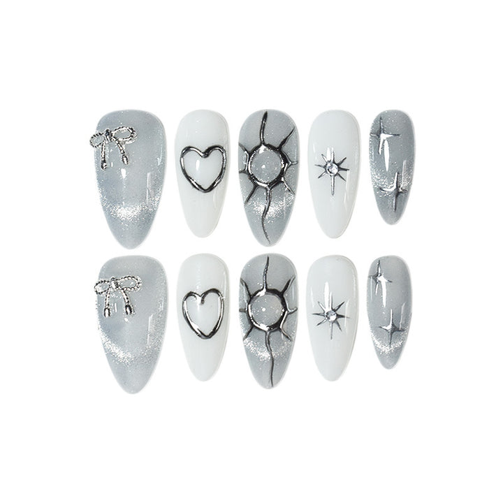 Glittering Decorative Press-On Nail Set Kalsten