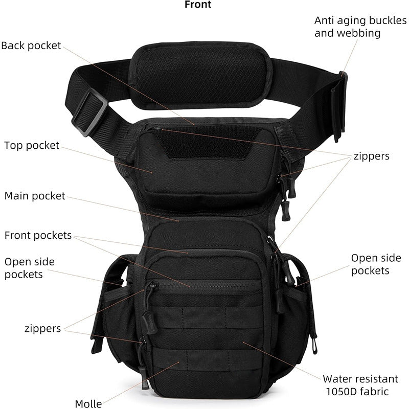 Tactical Shoulder Bag with Ergonomic Design Kalsten