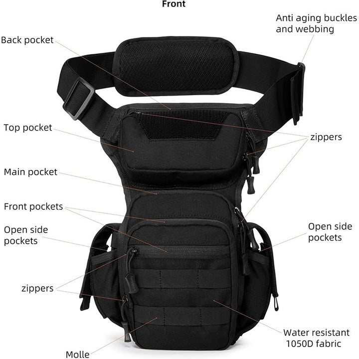 Tactical Shoulder Bag with Ergonomic Design Kalsten