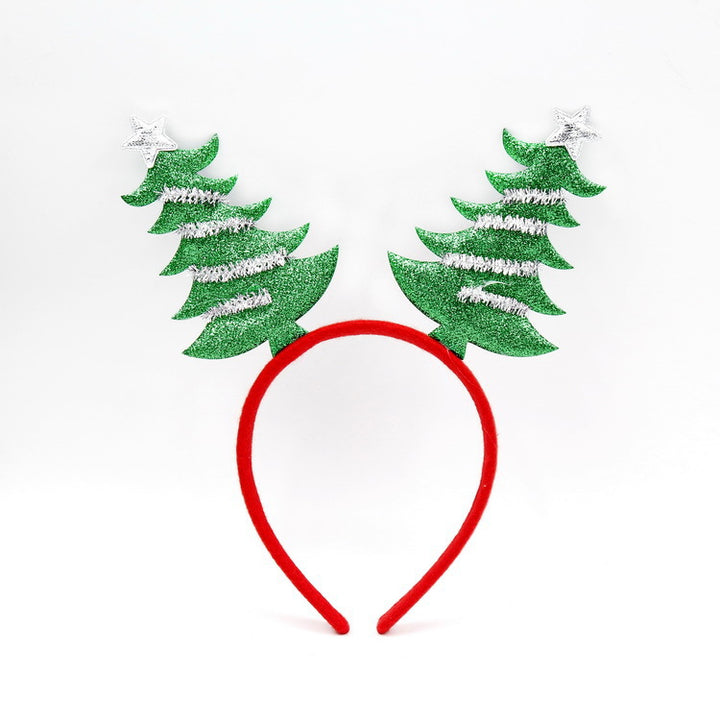 Festive Christmas headband with fun Santa figures