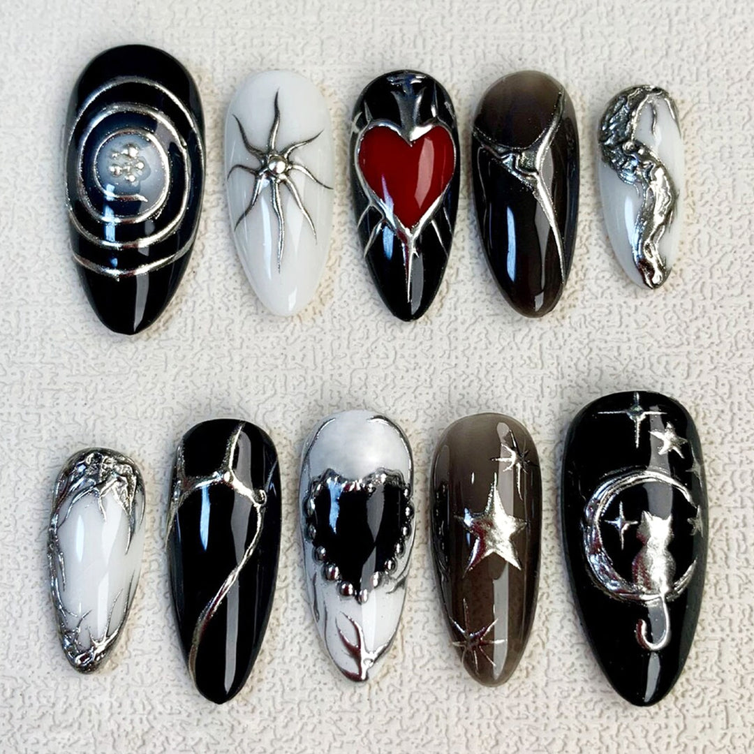 Creative Halloween Nail Art Set with Creepy Designs Kalsten