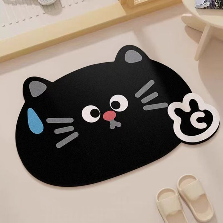 Cat-Shaped Decorative Area Mat