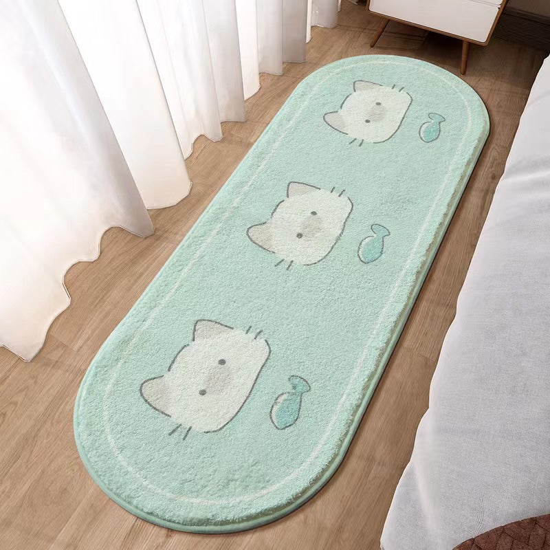 Plush Cartoon Bear-Themed Area Rug