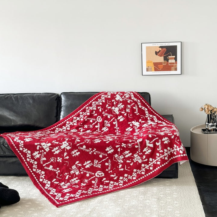Animal Print Fleece Throw Blanket