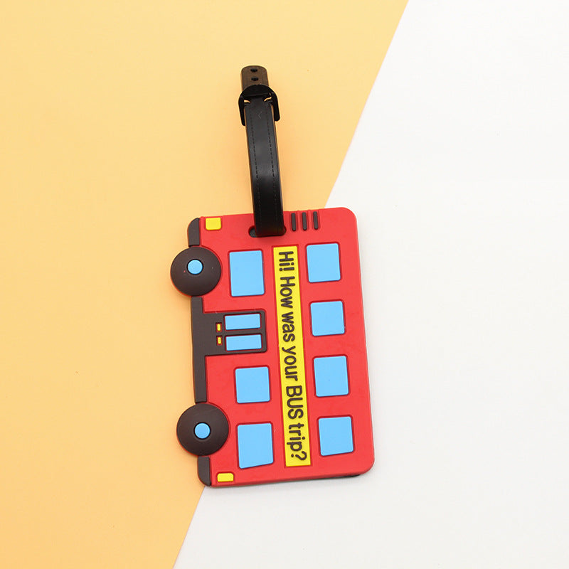 Unisex creative luggage tag in bus design Kalsten
