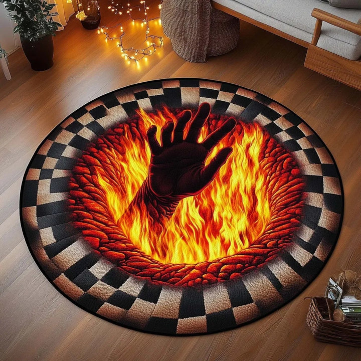 Artistic African Silhouette Area Rug