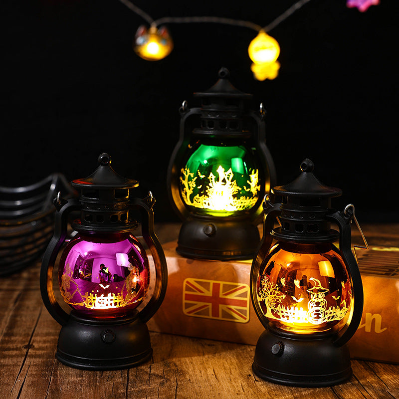 Nostalgic Lantern with Christmas Scenes Kalsten