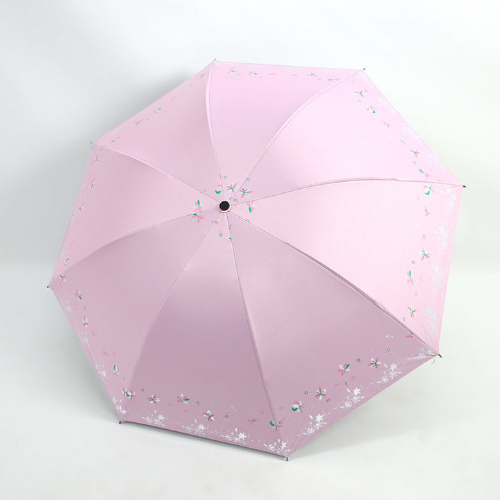 Women's Foldable Umbrella with Floral Patterns Kalsten