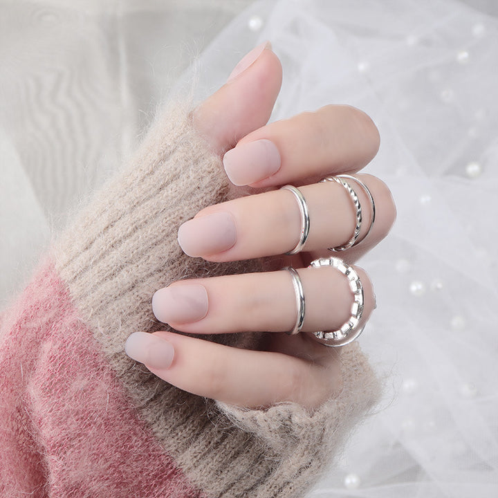 Matte Press-On Nail Set Kalsten