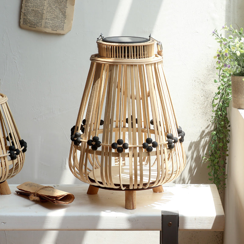 Decorative light source with natural rattan Kalsten