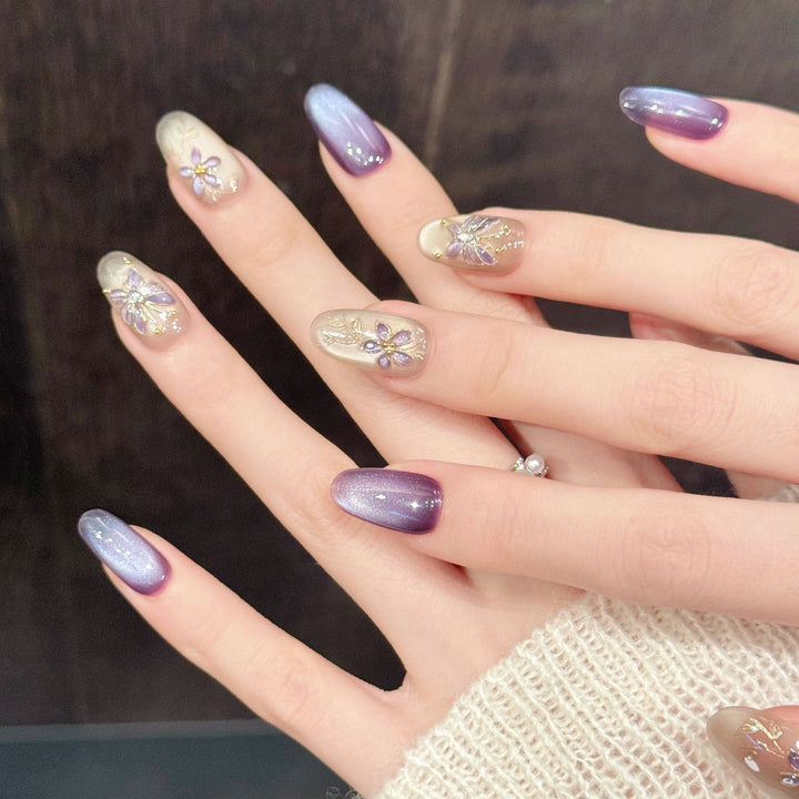 Artistic Press-On Nail Art Collection