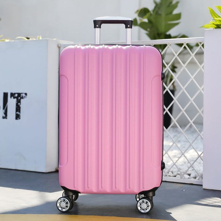 Hard shell suitcase with 360-degree wheel system and integrated safety feature Kalsten