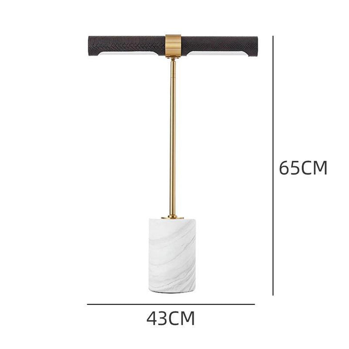 Modern Marble and Brass Floor Lamp