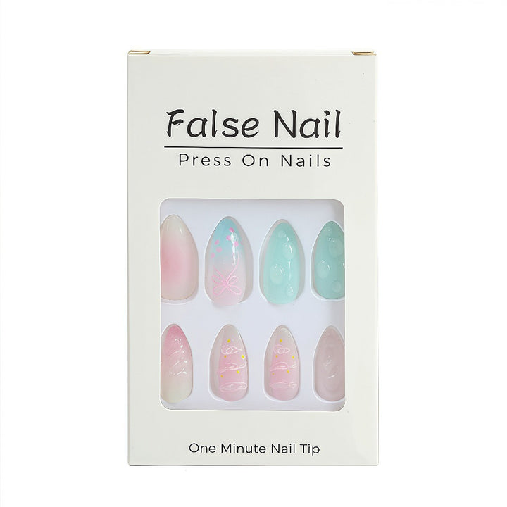 Artificial Nails Set with elegant floral and pastel designs Kalsten