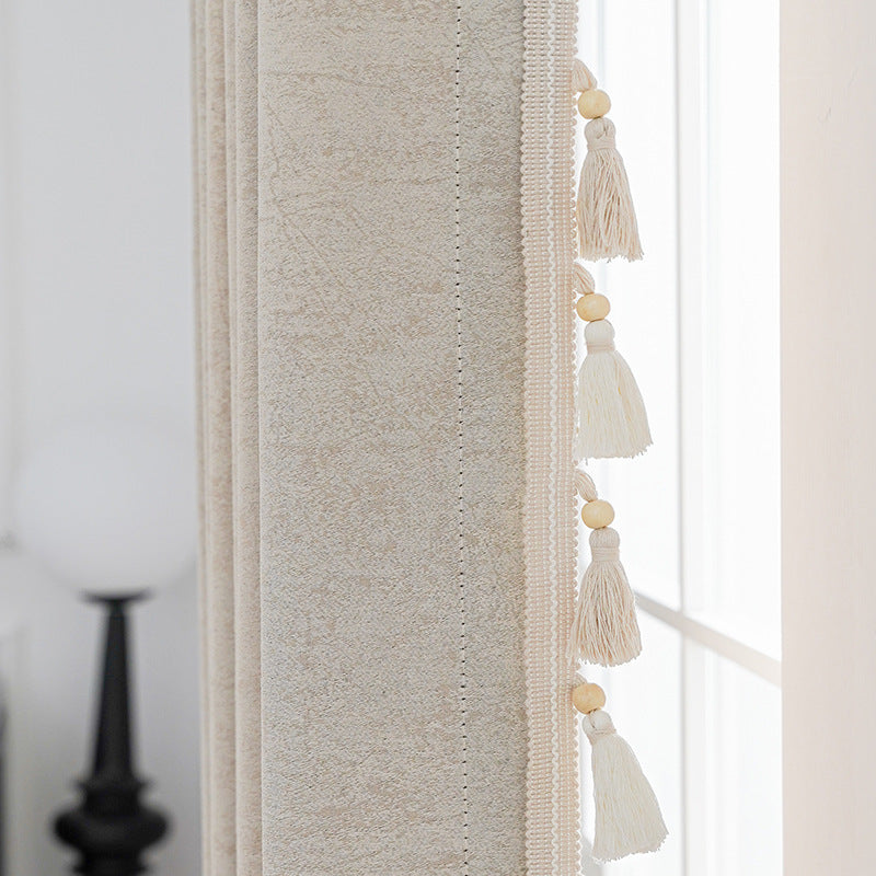 Decorative curtain with tassel trim Kalsten