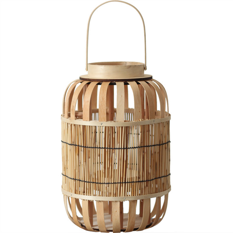 Handcrafted lantern made of bamboo and metal Kalsten