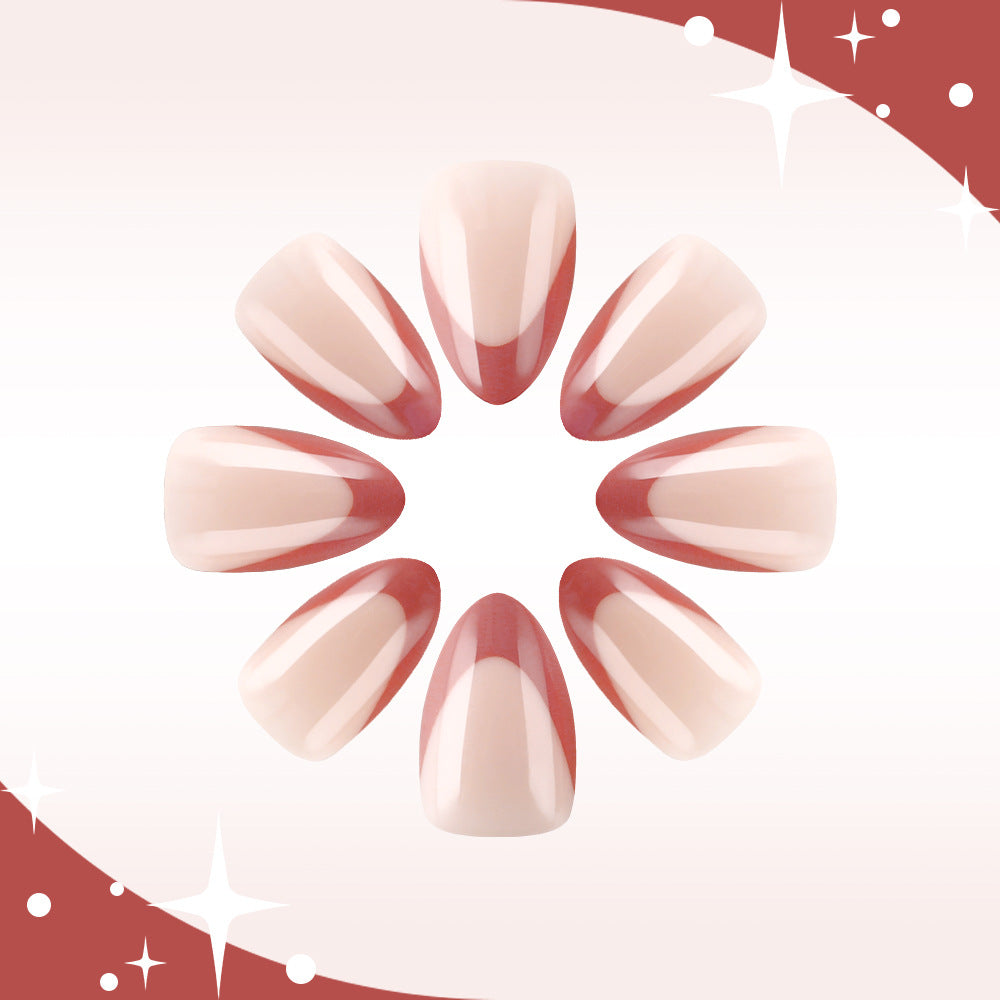 Elegant Almond-Shaped Press-On Nail Art Kalsten