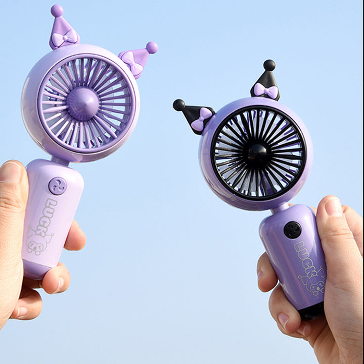 Ladies portable hand fan with cute rabbit design Kalsten