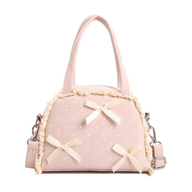 WoCharming Bow-Embellished Everyday Handbag Kalsten