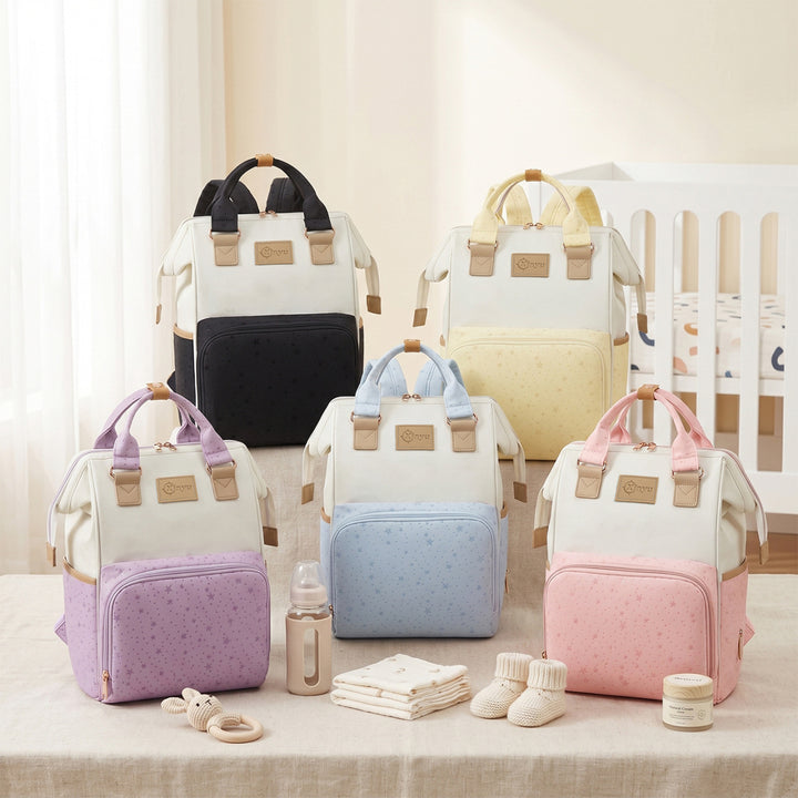 Starry Print Multi-Functional Diaper and Travel Backpack Kalsten