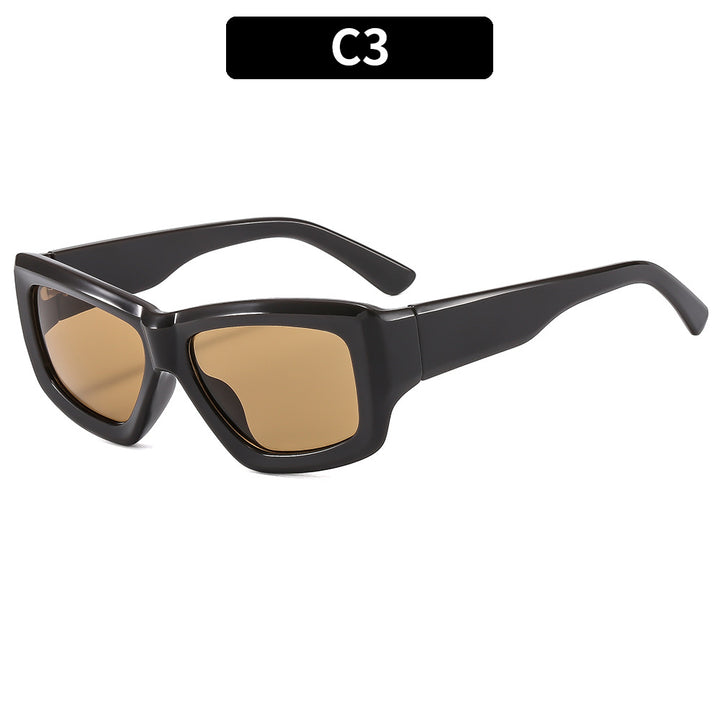 Retro-Inspired Chunky Frame Sunglasses