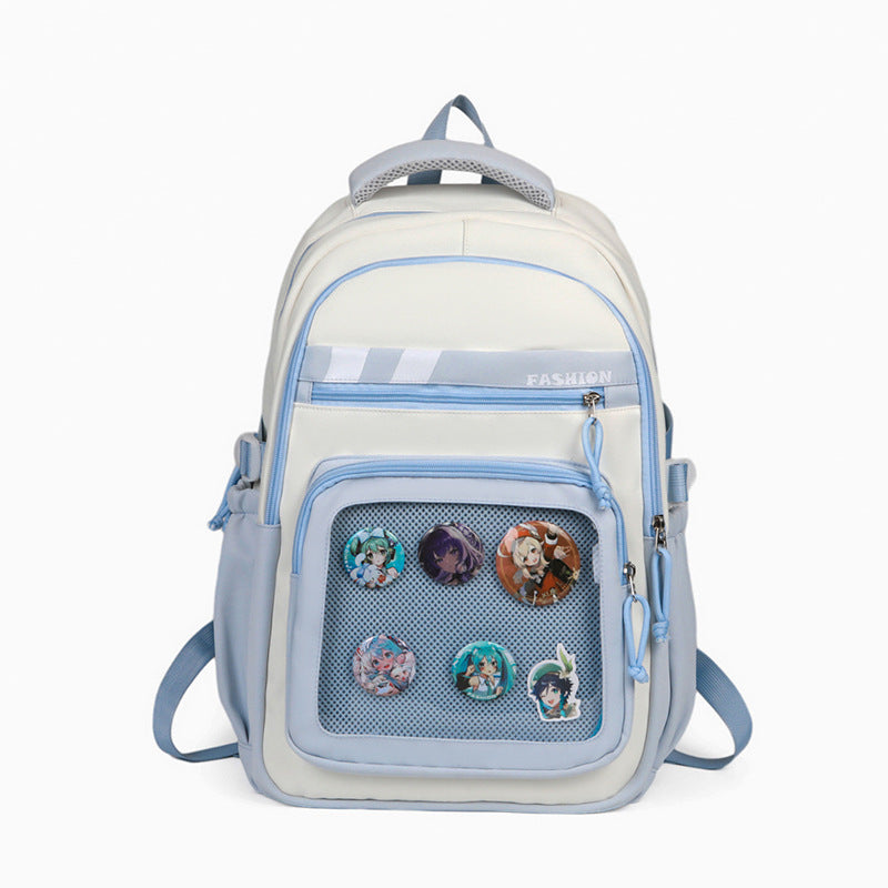 Stylish Graphic Patch Backpack Kalsten