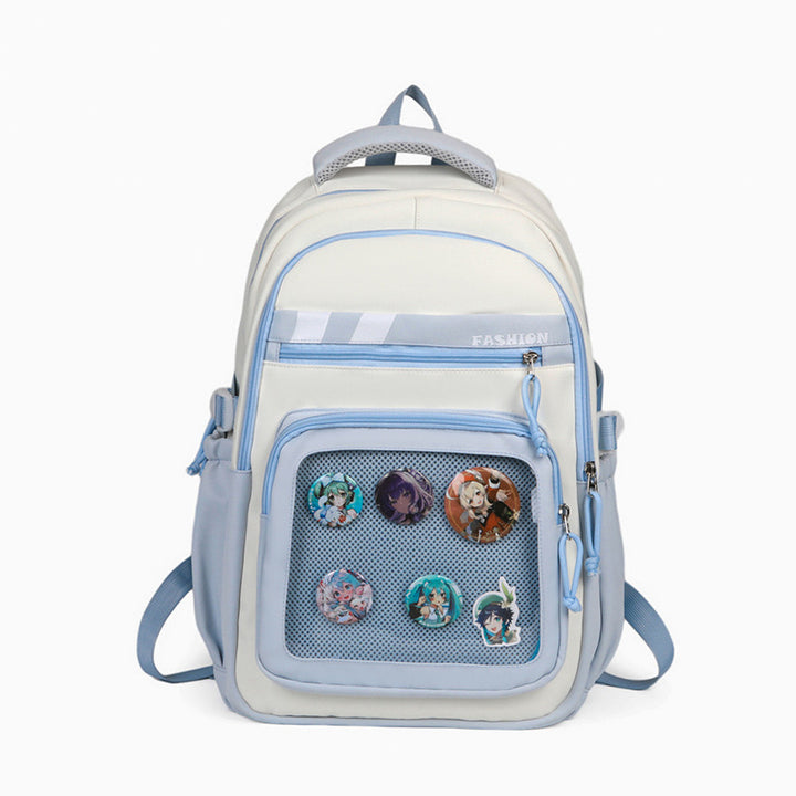 Stylish Graphic Patch Backpack Kalsten
