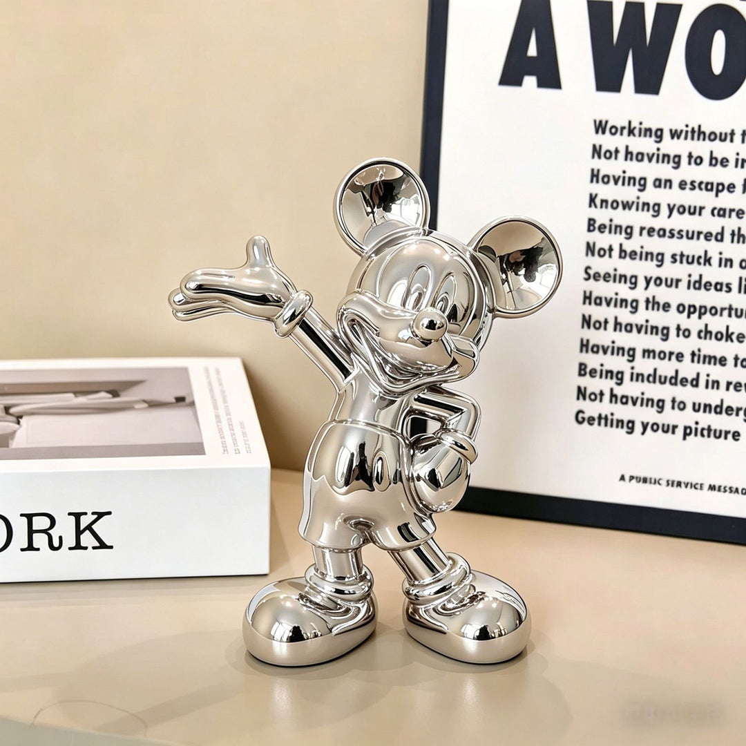 Decorative Metallic Character Sculpture for Home Display