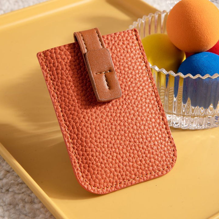 Textured Leather Card Holder