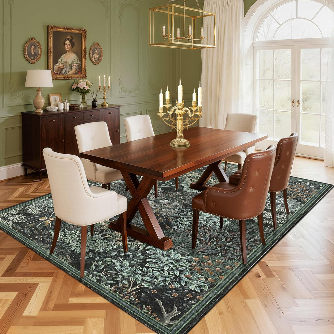 Elegant Floral Design Carpet