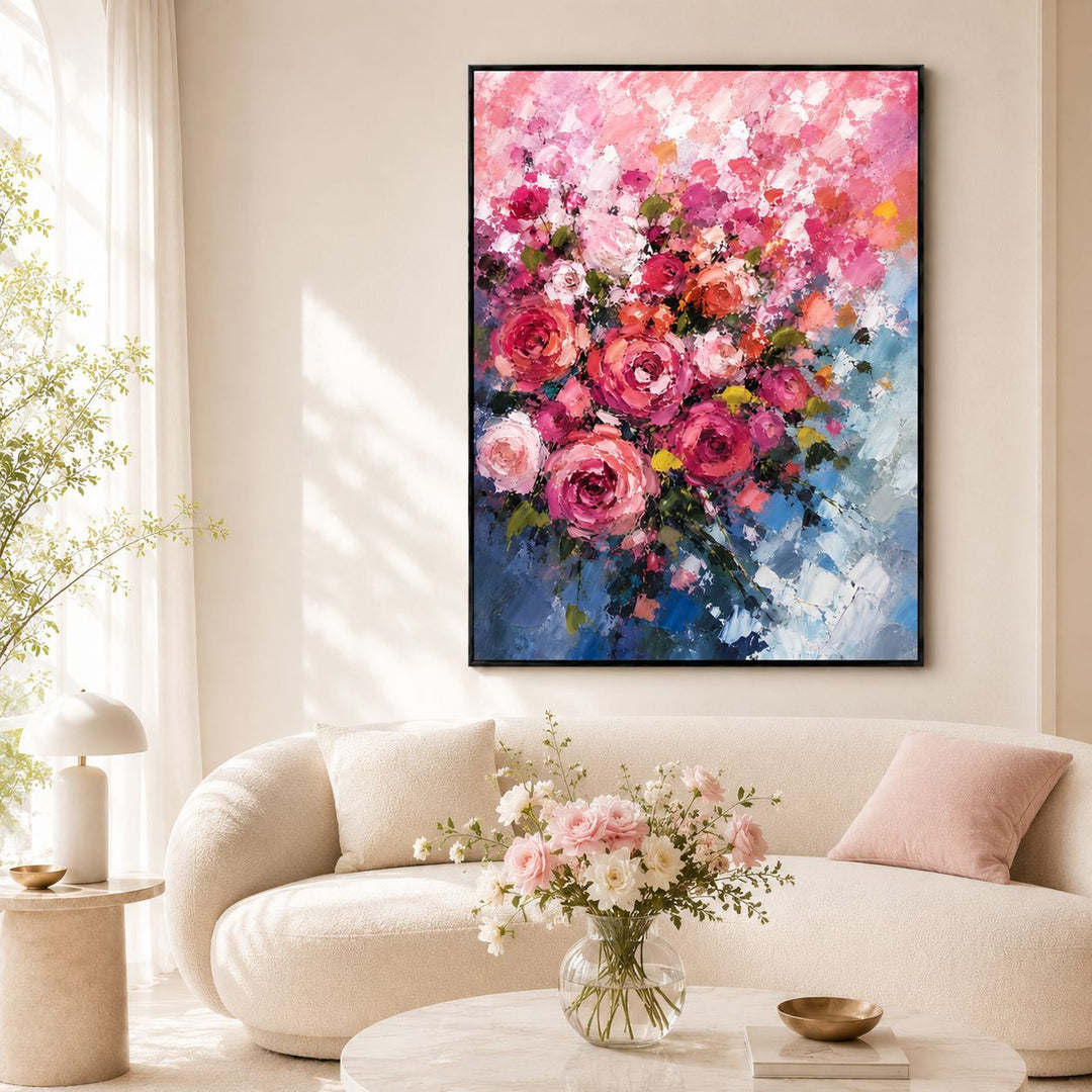 Floral Abstract Canvas Artwork