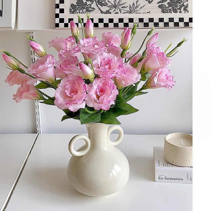 Realistic Faux Rose Floral Arrangement