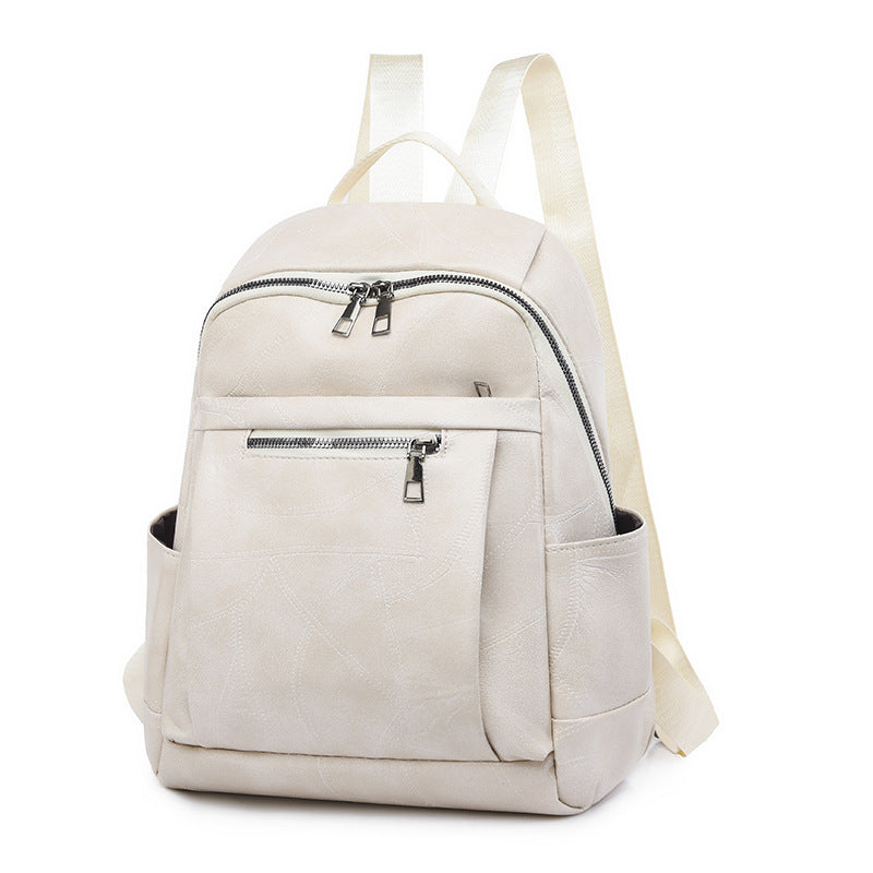 Luxurious Multi-Compartment Leather Backpack Kalsten
